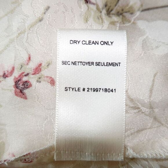 Rebecca Taylor Ivie Silk Blend Ruffle Sleeve Floral Blouse Size 0 - Picture 11 of 11